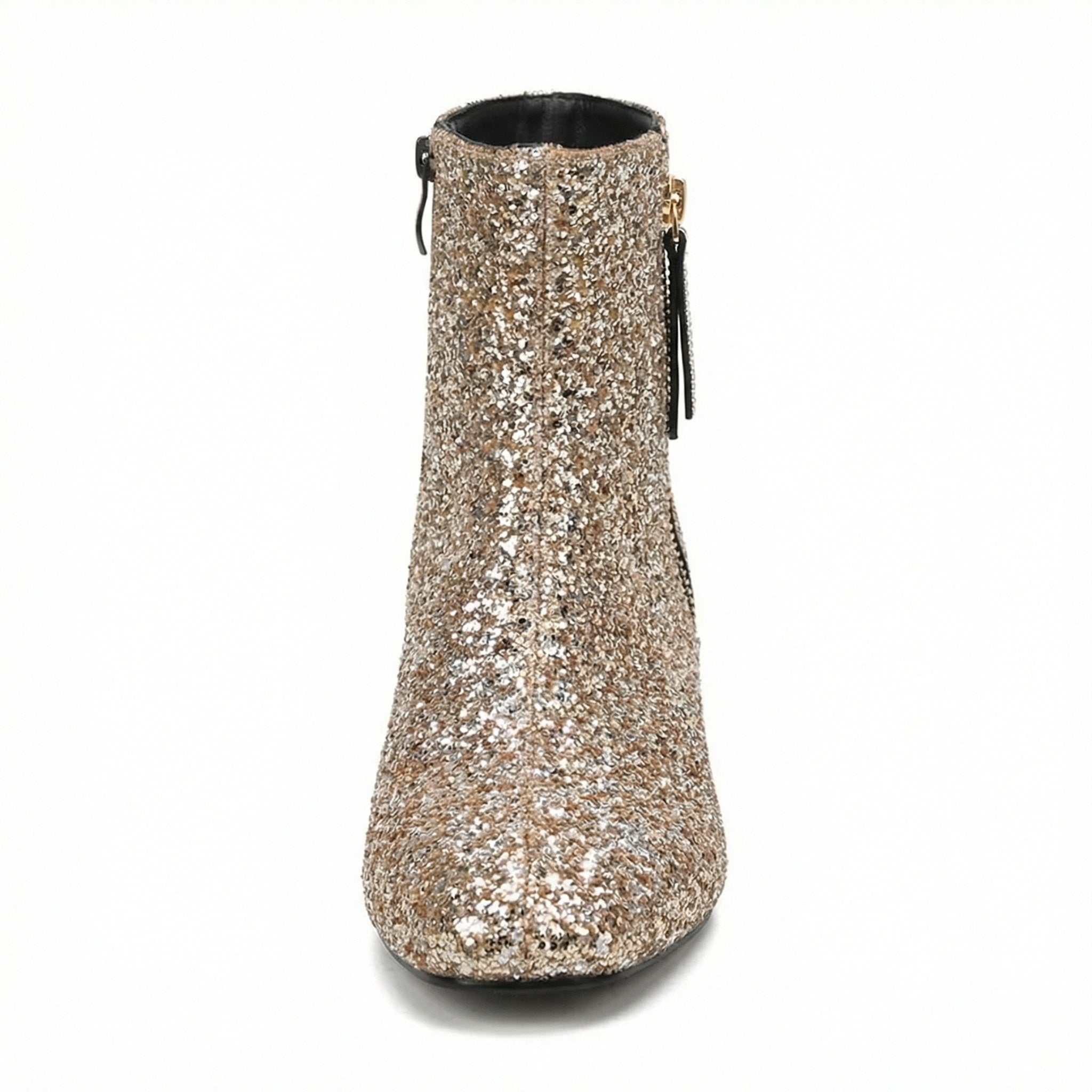 R&B | Glitzernde Ankle Boots Mit Blockabsatz