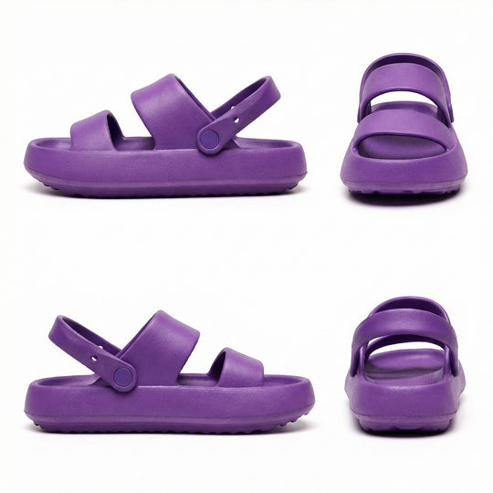 R&B | Orthopädische Sandalen Comfort Plus Pantoletten mit Doppelriemen Gepolsterte, Lässige Slip-On-Sandalen