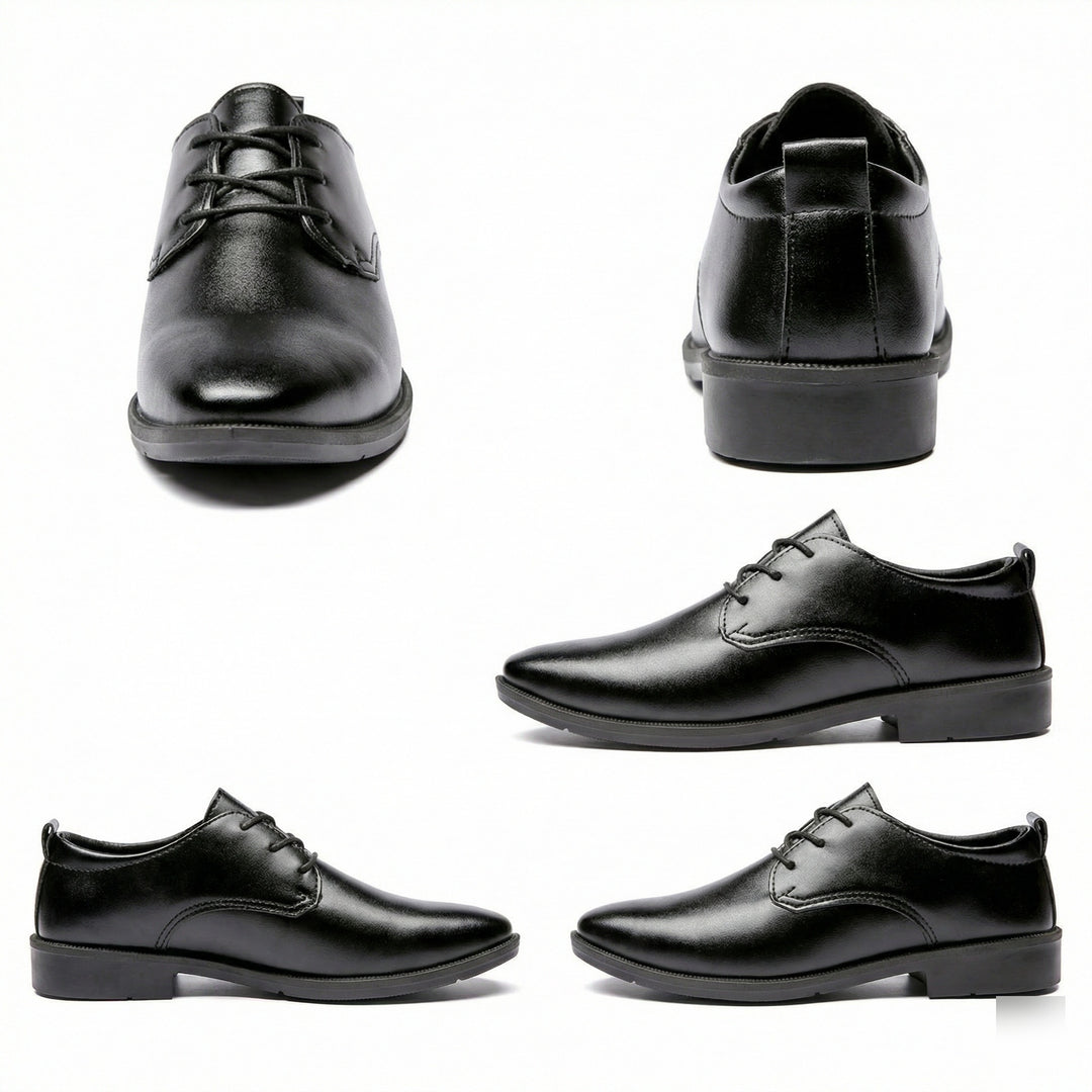 Herren Elegante Leder Schnürschuhe mit rutschfester Sohle R&B
