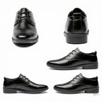 Herren Elegante Leder Schnürschuhe mit rutschfester Sohle R&B