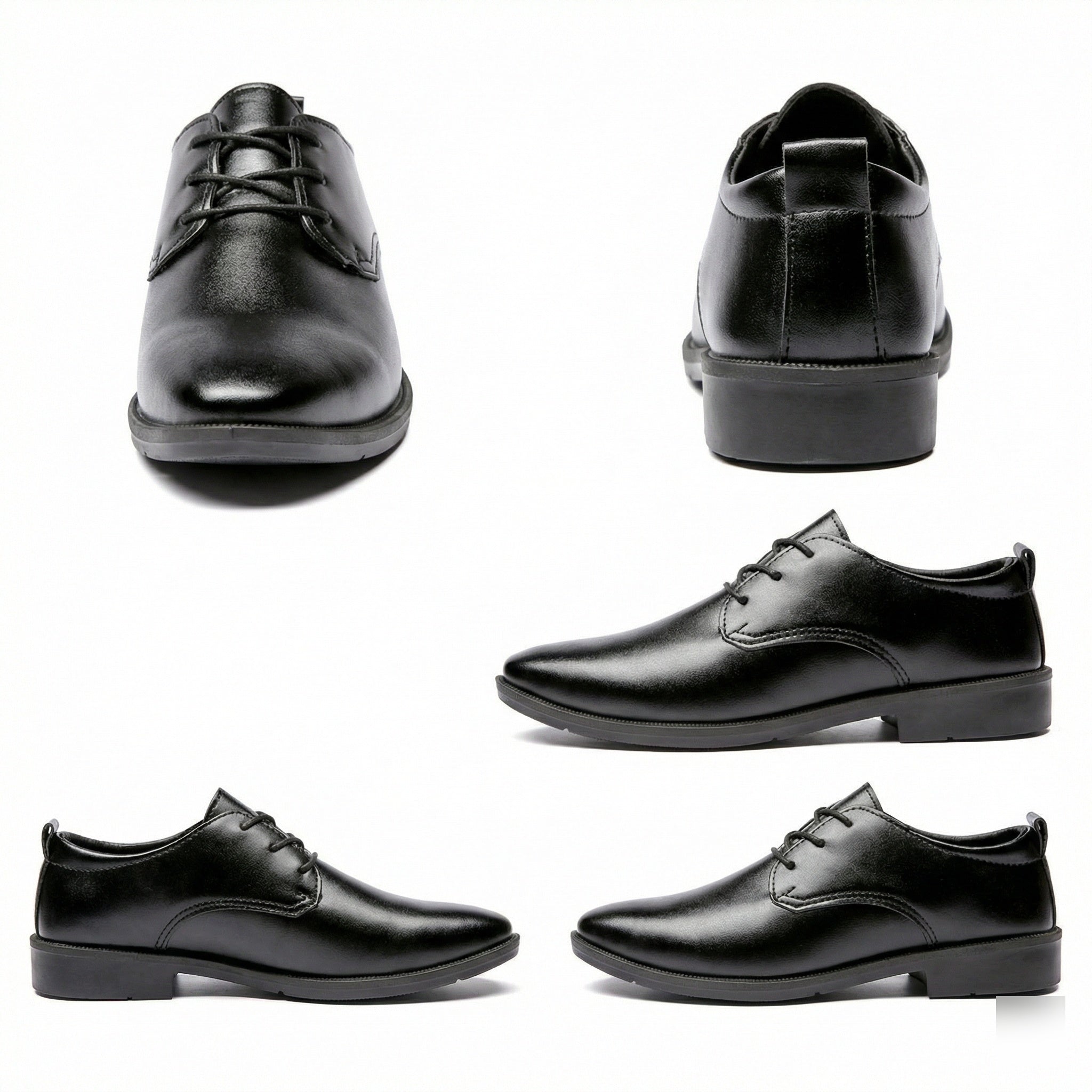 Herren Elegante Leder Schnürschuhe mit rutschfester Sohle R&B