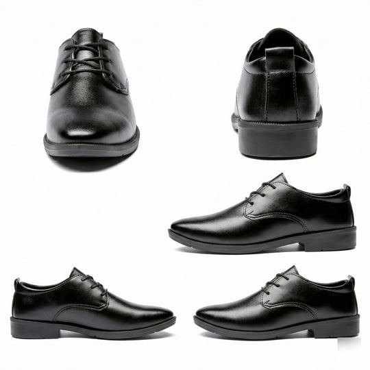 Herren Elegante Leder Schnürschuhe mit rutschfester Sohle R&B