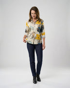 Damen Hemdbluse Katzenprint