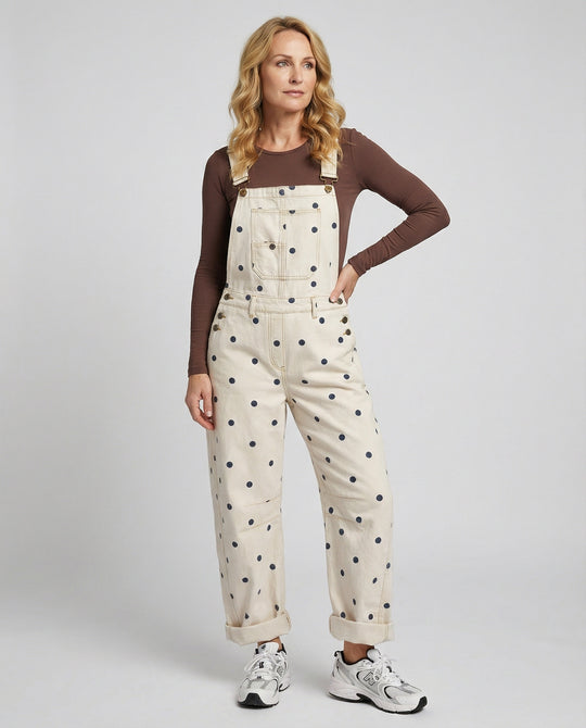 Damen Latzhose Canvas weit