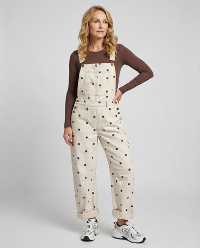 Damen Latzhose Canvas weit
