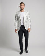 Herren eleganter Blazer mit kunstvollem Muster und luxuriösem Glanz