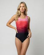 R&B | Damen Einteiliger Sport Badeanzug mit Schnelltrocknender Qualität