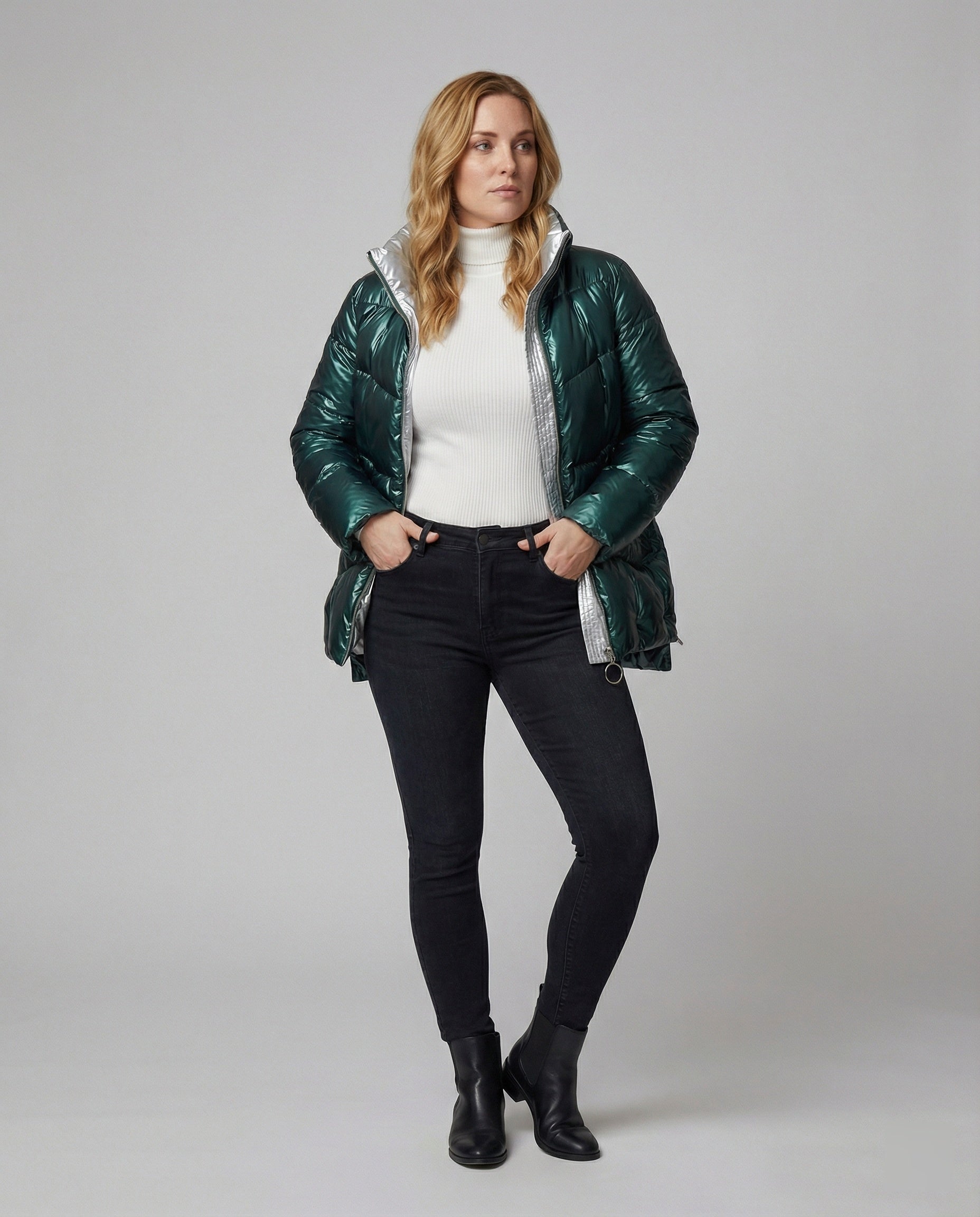 R&B Glänzende Leuchtende Stylische Jacke