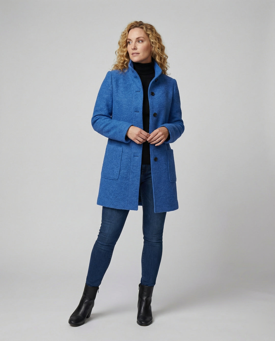 R&B | Elegante Jacke Aus Wollmischung Wolle Warm, Stilvoll