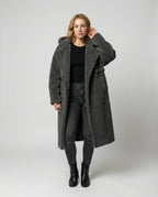 Damen Steppmantel mit Knöpfen & Winterdesign | R&B
