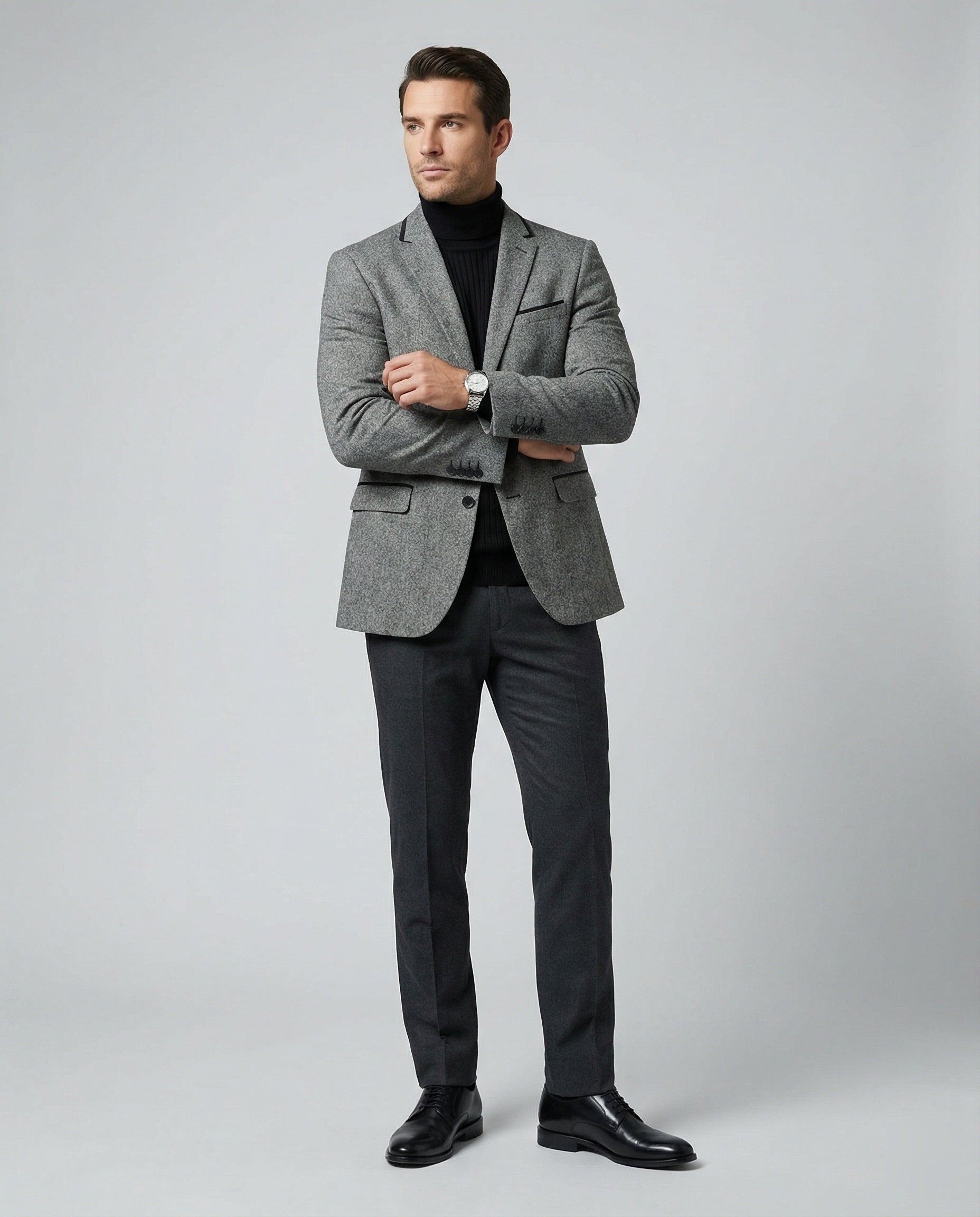 Herren Business Sakko Glencheck Slim Fit