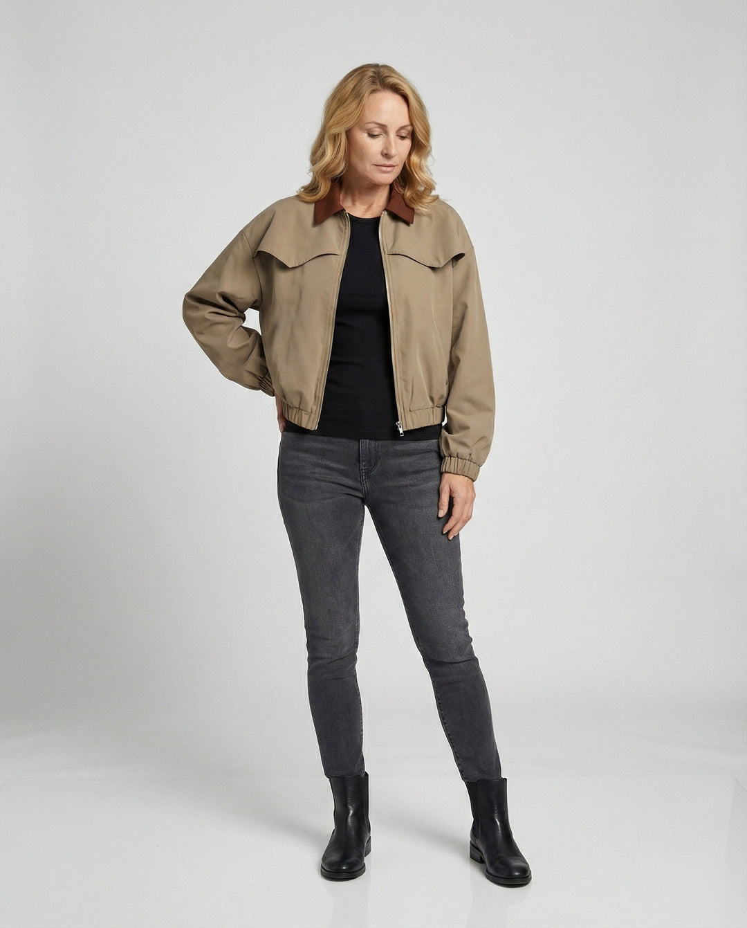 Freizeitkleidung Damen Blousonjacke Kurz