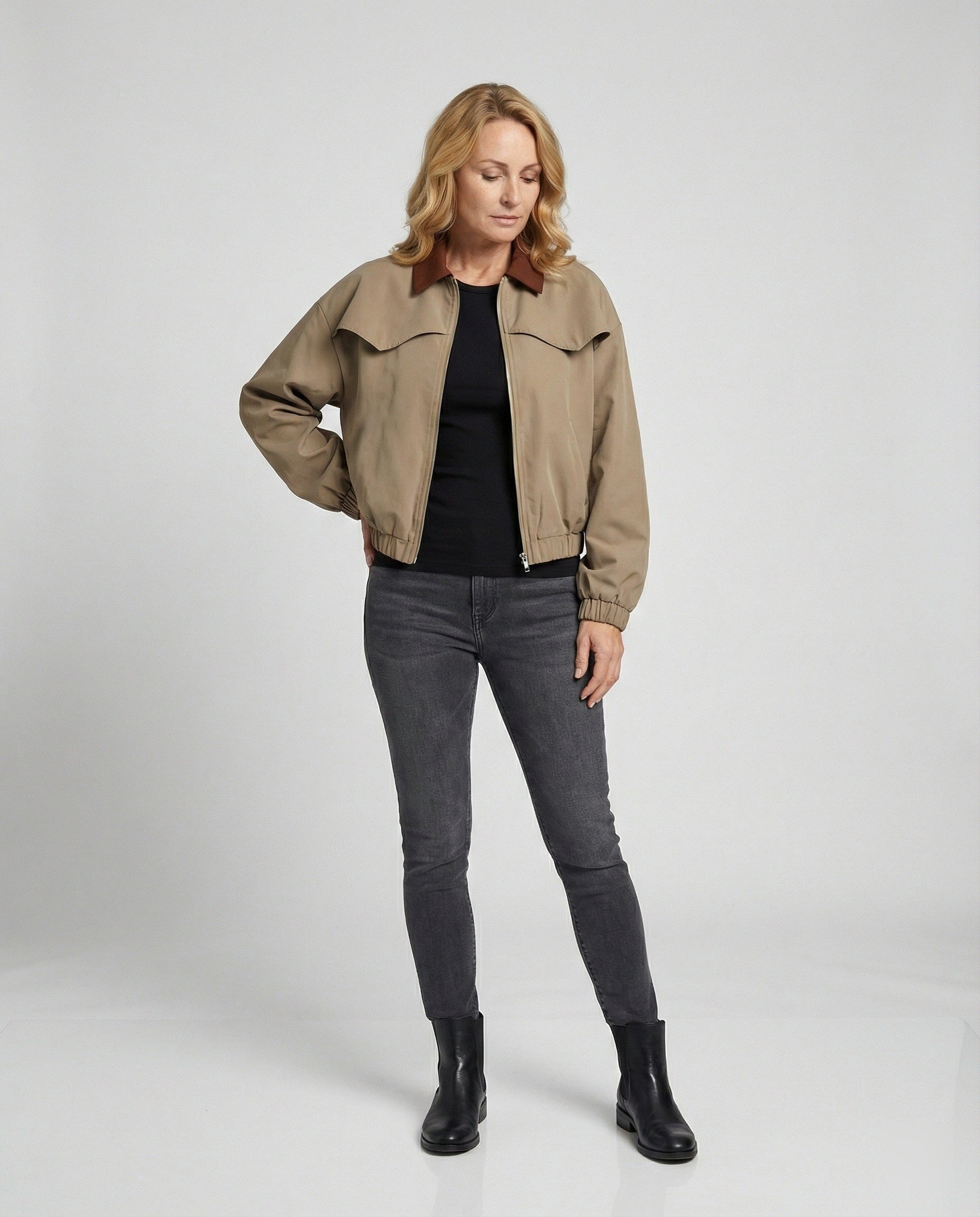 Freizeitkleidung Damen Blousonjacke Kurz