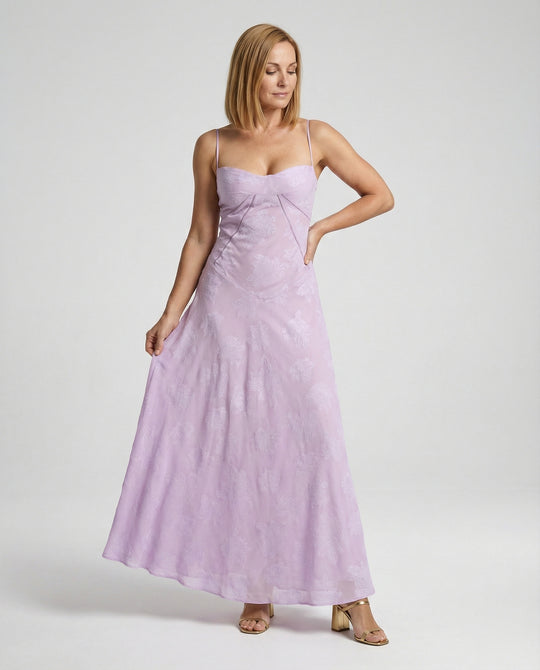 Damen Maxikleid Spitze Abendkleid lang