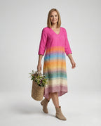 Boho Maxikleid Sommer Damen Taschen