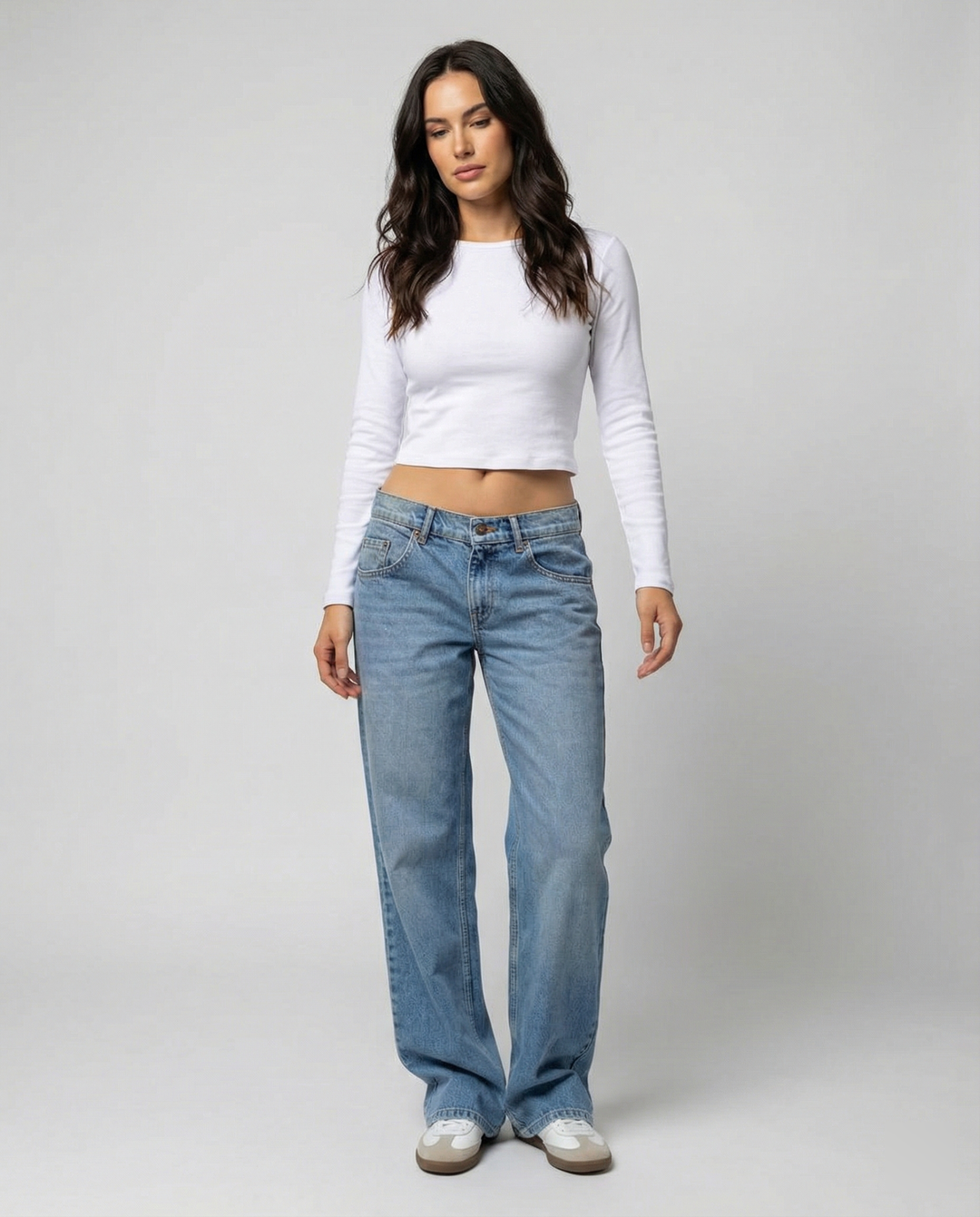 R&B | Retro Leoparden Print Stern Boyfriend Jeans