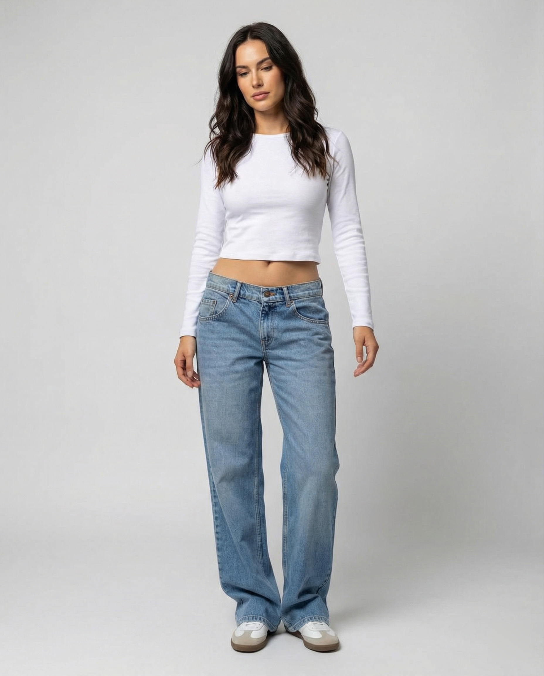 R&B | Retro Leoparden Print Stern Boyfriend Jeans