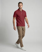 Herren Poloshirt mit Reißverschluss