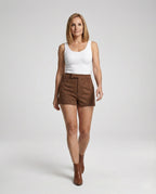 High Waist Shorts Damen Elegant