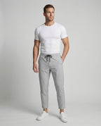Herren leichte Freizeit-Hose mit verstellbarem Bund und modernen Seitentaschen