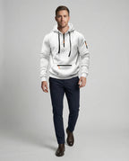 Herren sportlicher Hoodie mit praktischen Reißverschlusstaschen und verstellbarem Kapuzenzug