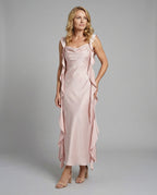 Abendkleid Elegant Mit Drapiertem Dekolleté Damen