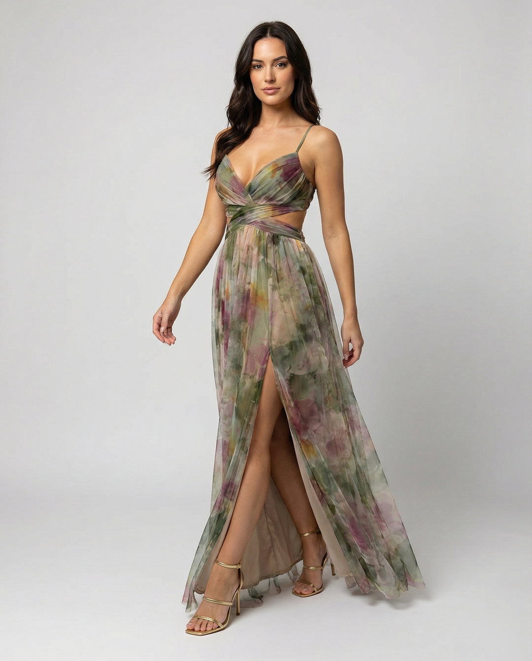 Elegantes Maxikleid im Schönen Blumenmuster für festliche Anlässe | R&B