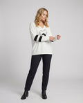 R&B | Damenpullover mit Herzmuster & V-Ausschnitt