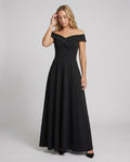 R&B | Elegantes Off-Shoulder Langes Catwalk Abendkleid