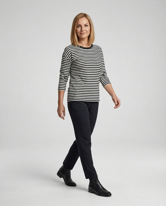 Freizeitkleidung Damen Longsleeve Breton