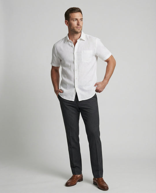 Kurzarm Hawaiihemd Herren Palmenprint