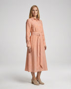 Leinen Freizeitkleid Damen Hemdkleid