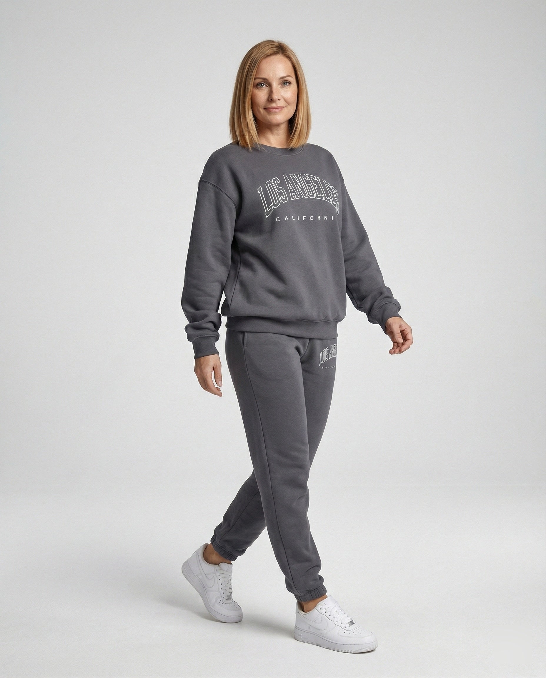 Damen Jogginganzug mit College Aufdruck
