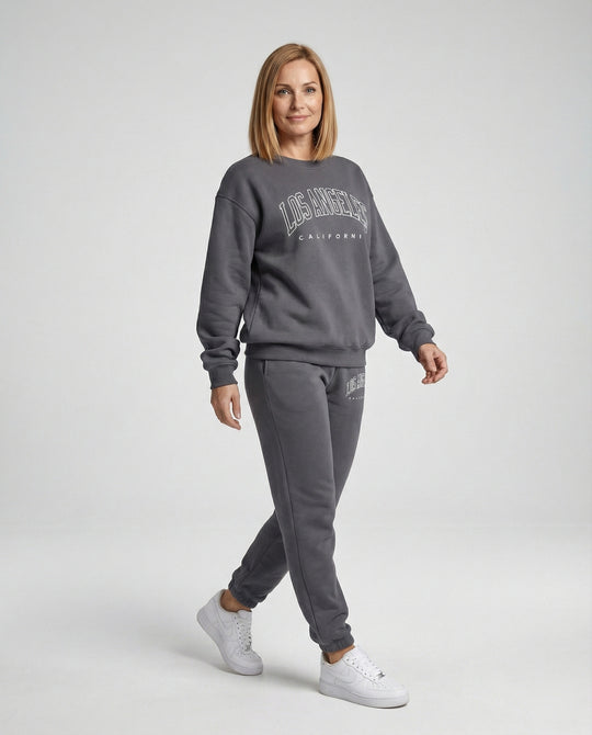 Damen Jogginganzug mit College Aufdruck