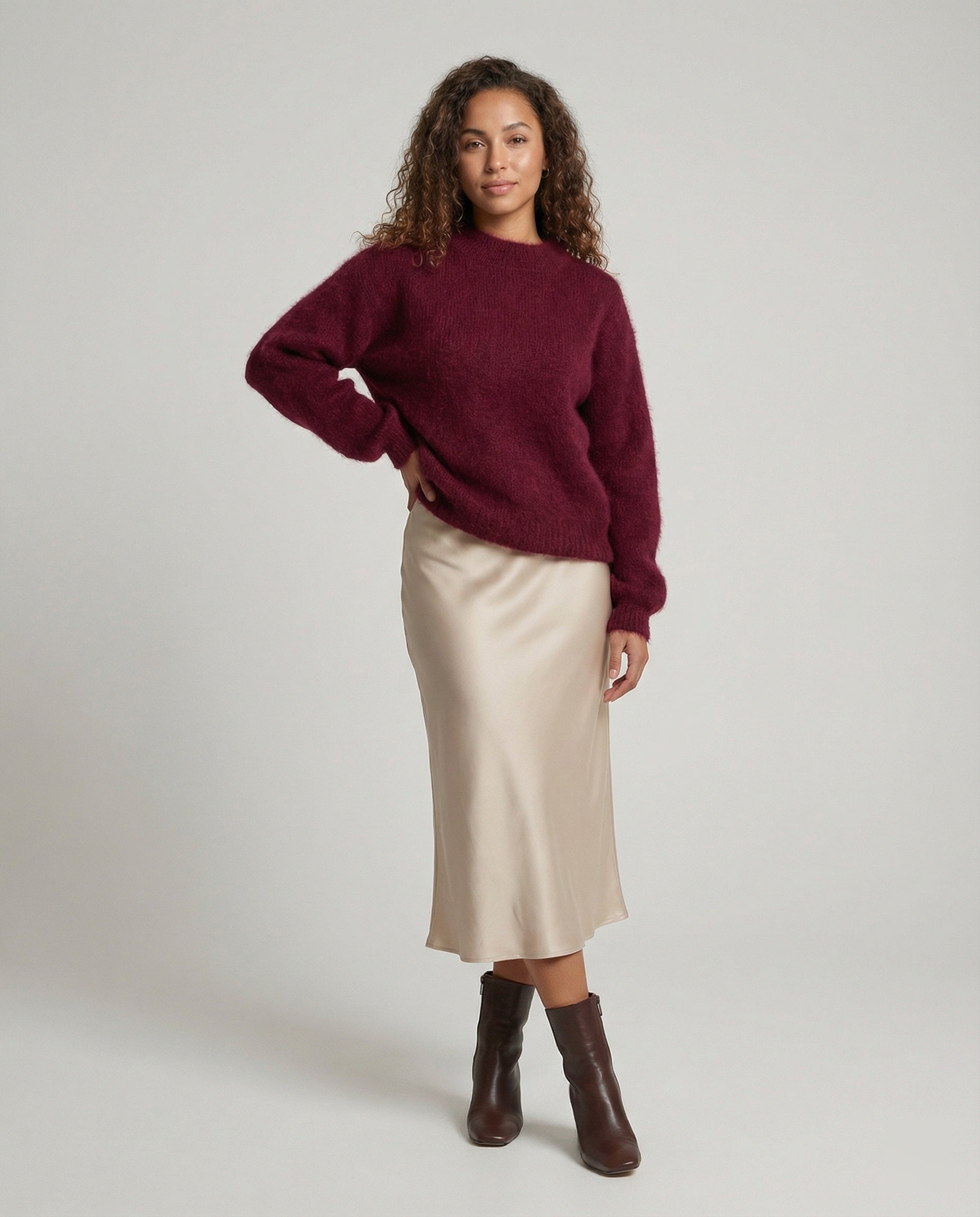 R&B | weicher Mohair Strickpullover