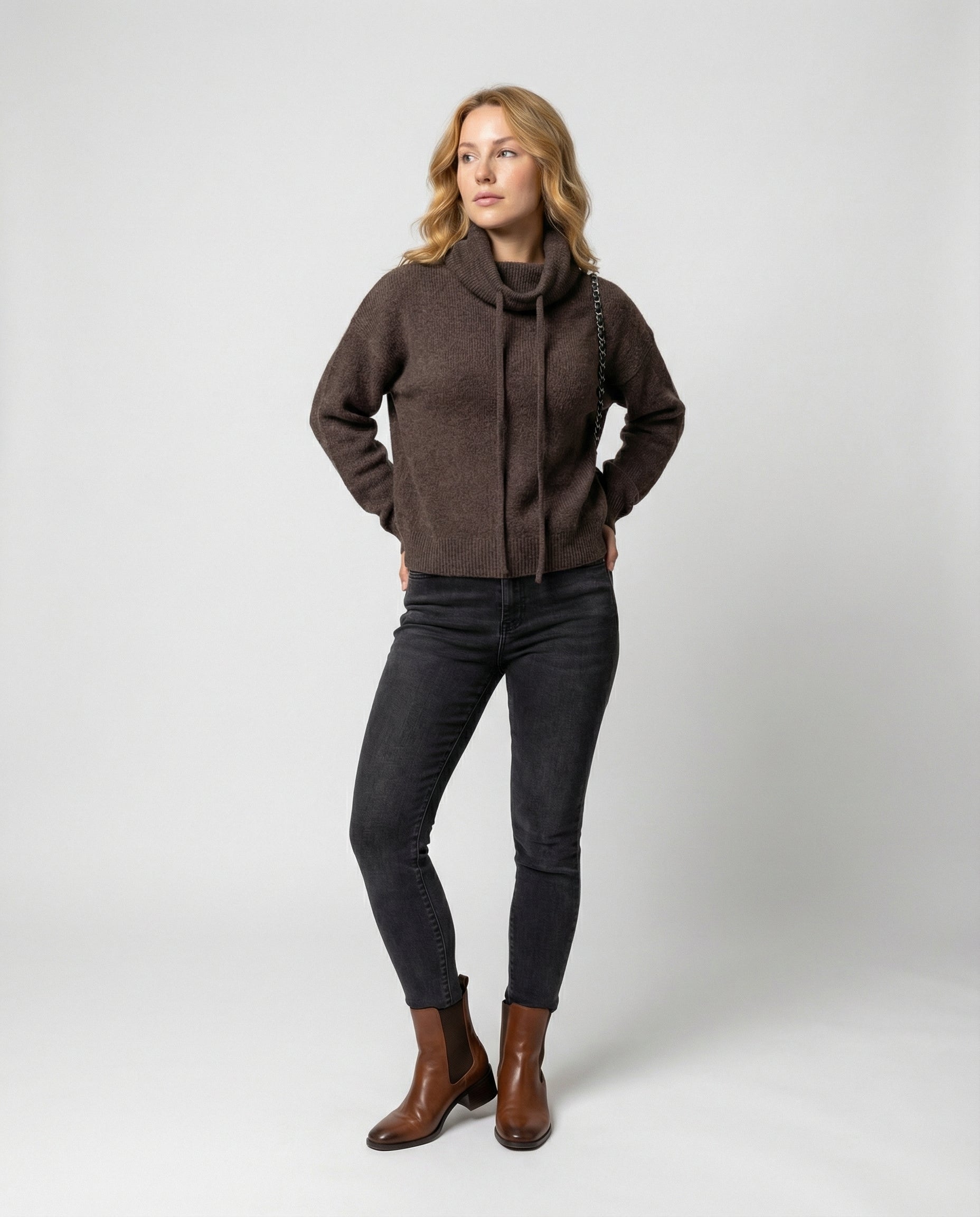 R&B | Merinowolle Damen Rollkragenpulli