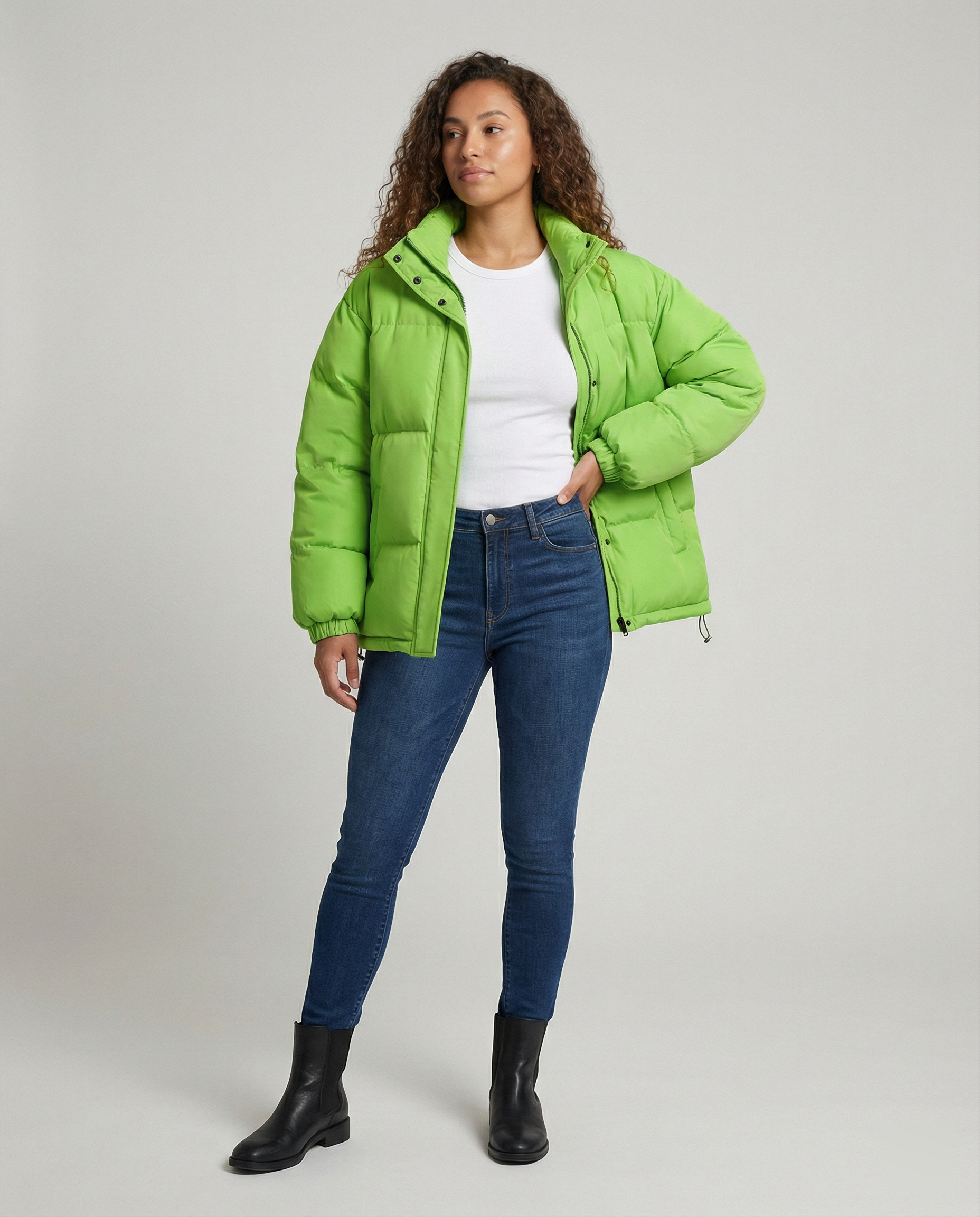 R&B | Damen Wasserdichte Oversized Winter-Pufferjacke