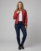 R&B | Luxuriöse Stilvolle Lederjacke für Frauen