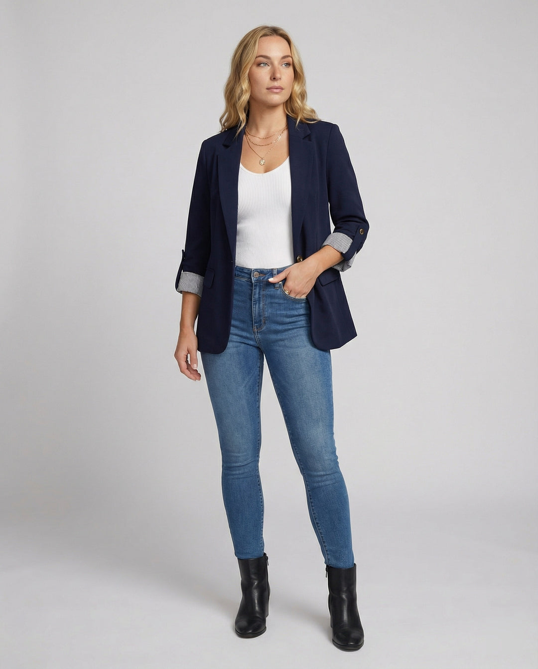 R&B | Eleganter Business Longblazer Mit