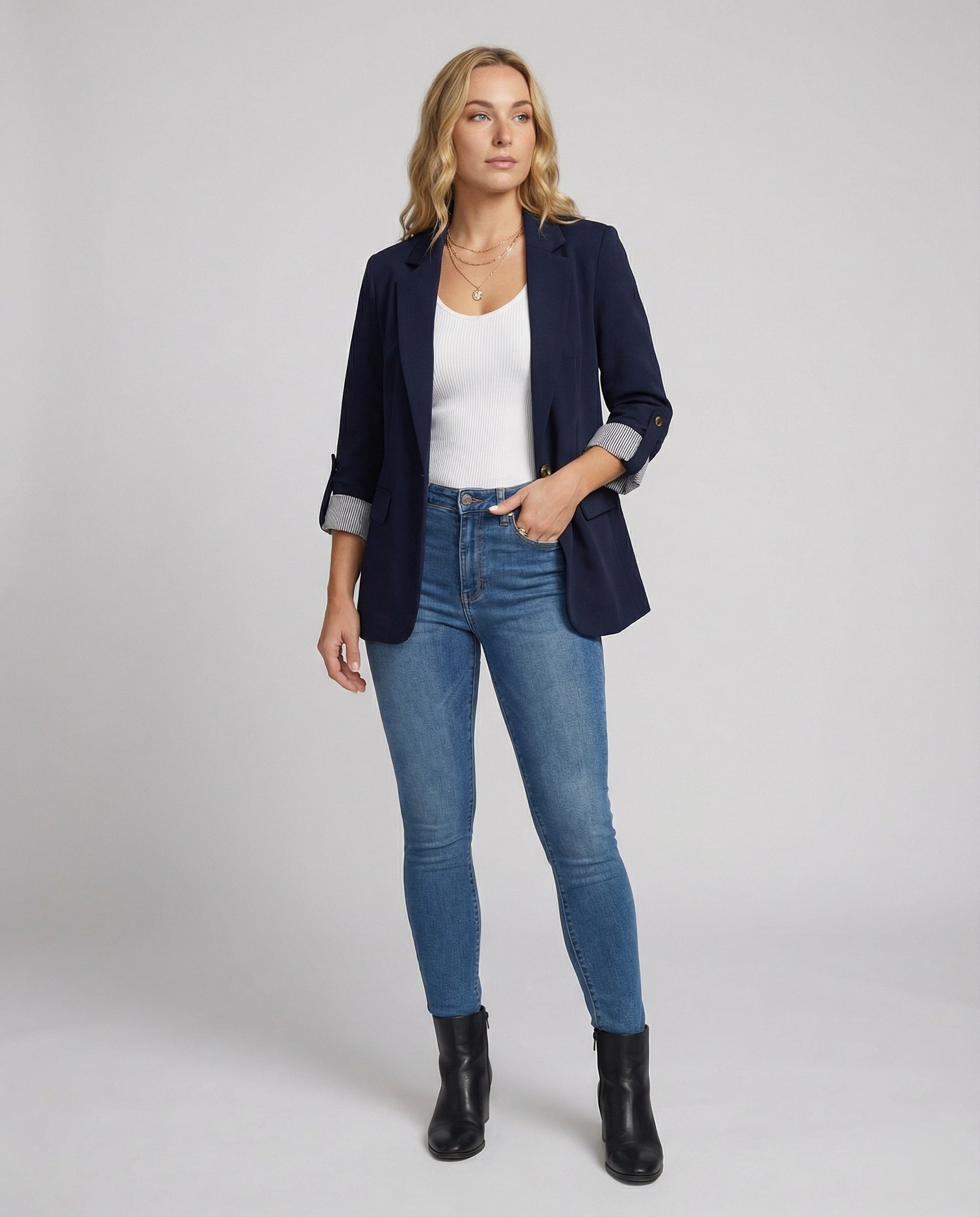 R&B | Eleganter Business Longblazer Mit