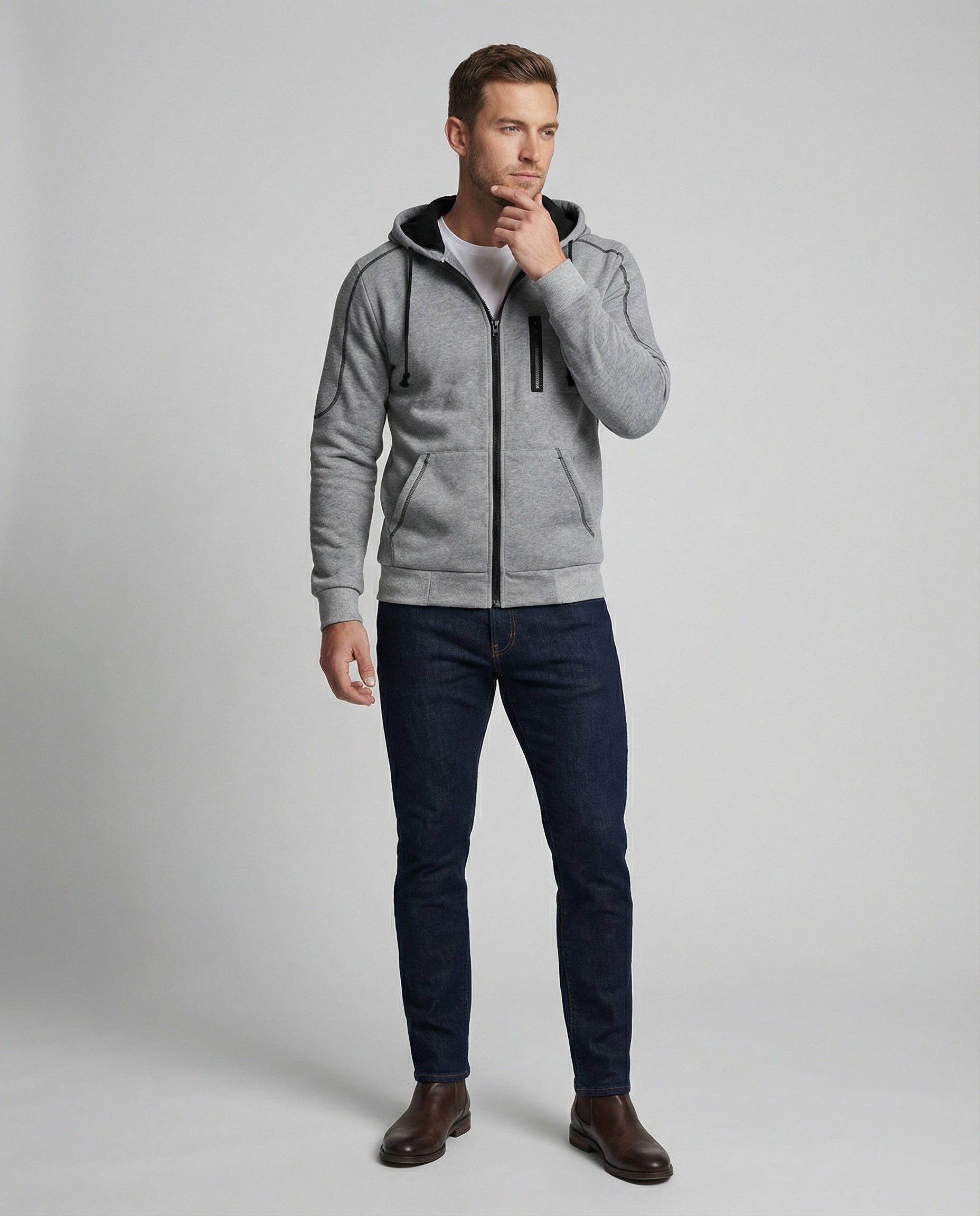 R&B | Hoodie Herren sportlich