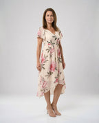 Freizeitkleid Damen Chiffon High Low