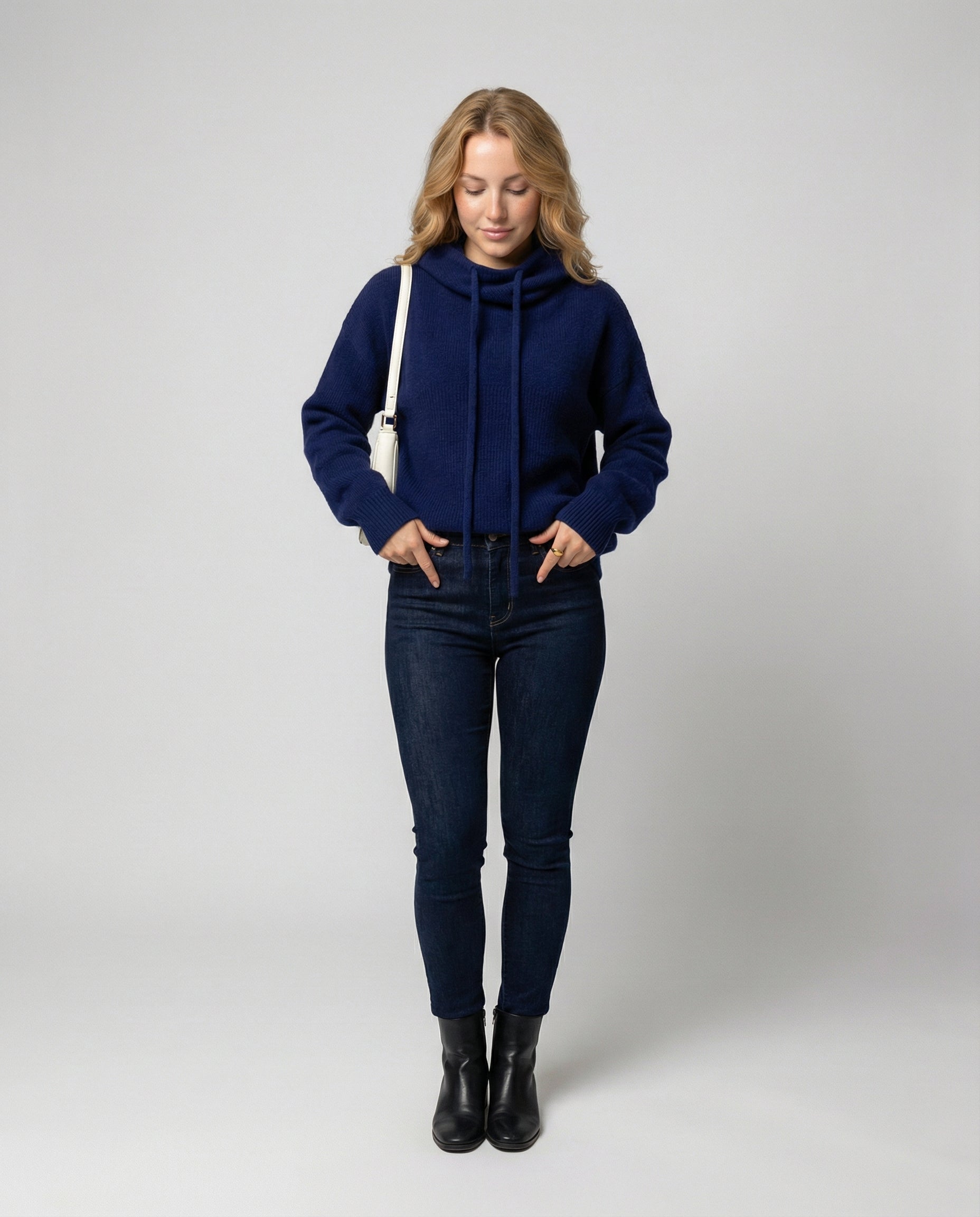 R&B | Merinowolle Damen Rollkragenpulli