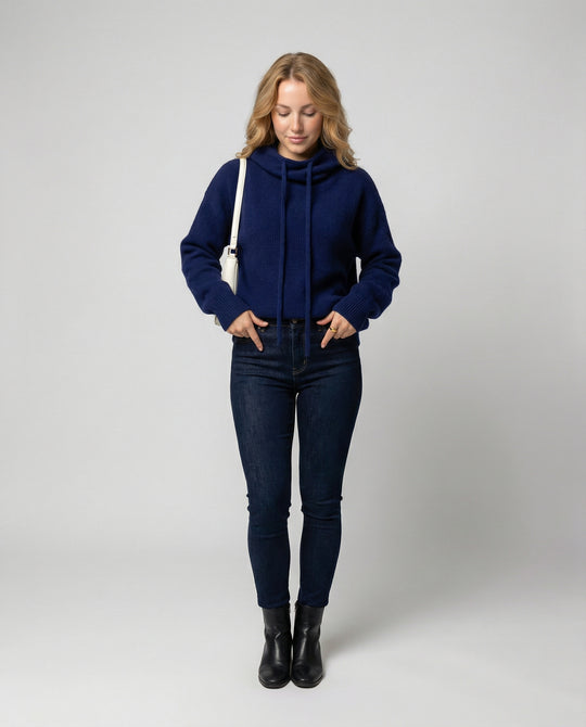 R&B | Merinowolle Damen Rollkragenpulli
