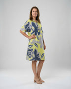 Damen Hemdkleid A-Linie mit Taschen
