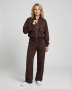 Damen lässige Zip-Jacke mit Taschen