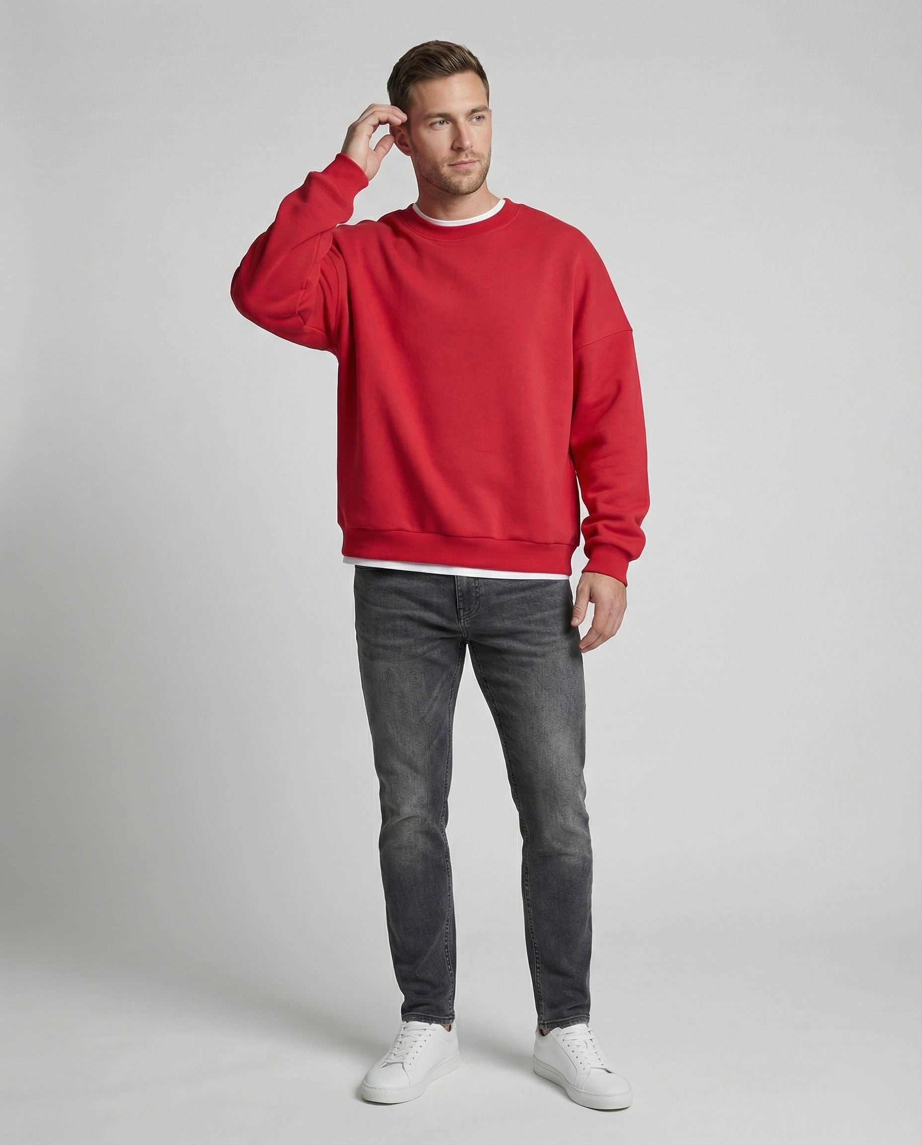 Freizeitkleidung Herren Sweatshirt Oversize