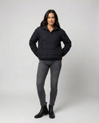 Steppjacke Damen mit hohem Kragen und Fronttasche