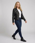R&B | Damen Lederjacke Stilvoll Zeitlos