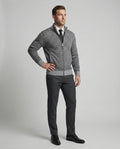 Stilvolle Strickjacke Herren Zipper